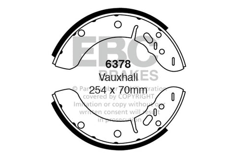 EBC Brake Shoe Replacement Set (6379)