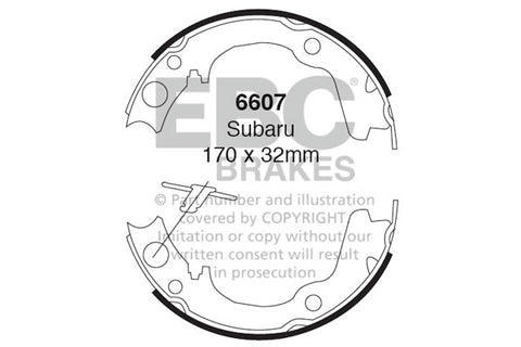 EBC Brake Shoe Replacement Set (6463)