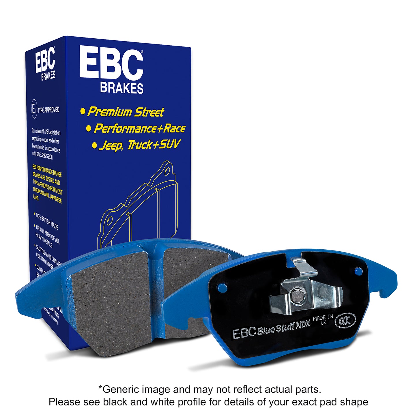 EBC Greenstuff Brake Pad 6000 Series Truck and SUV Set (DP62194)