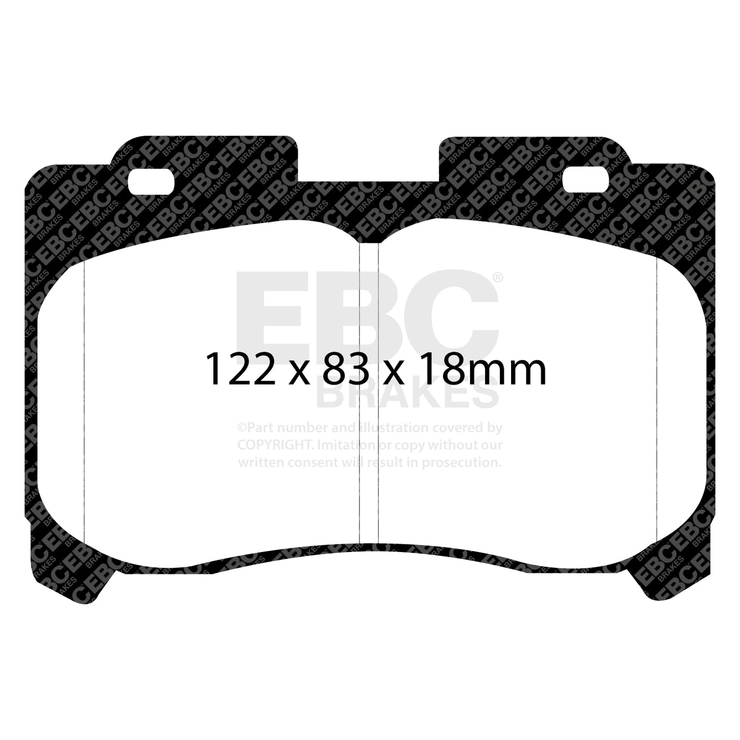 EBC Yellowstuff 4000 Series Street and Track Brake Pad Set (DP41004R)