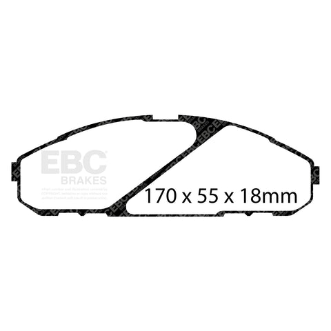 EBC Ultimax OE Replacement Brake Pad Set (DP1020)