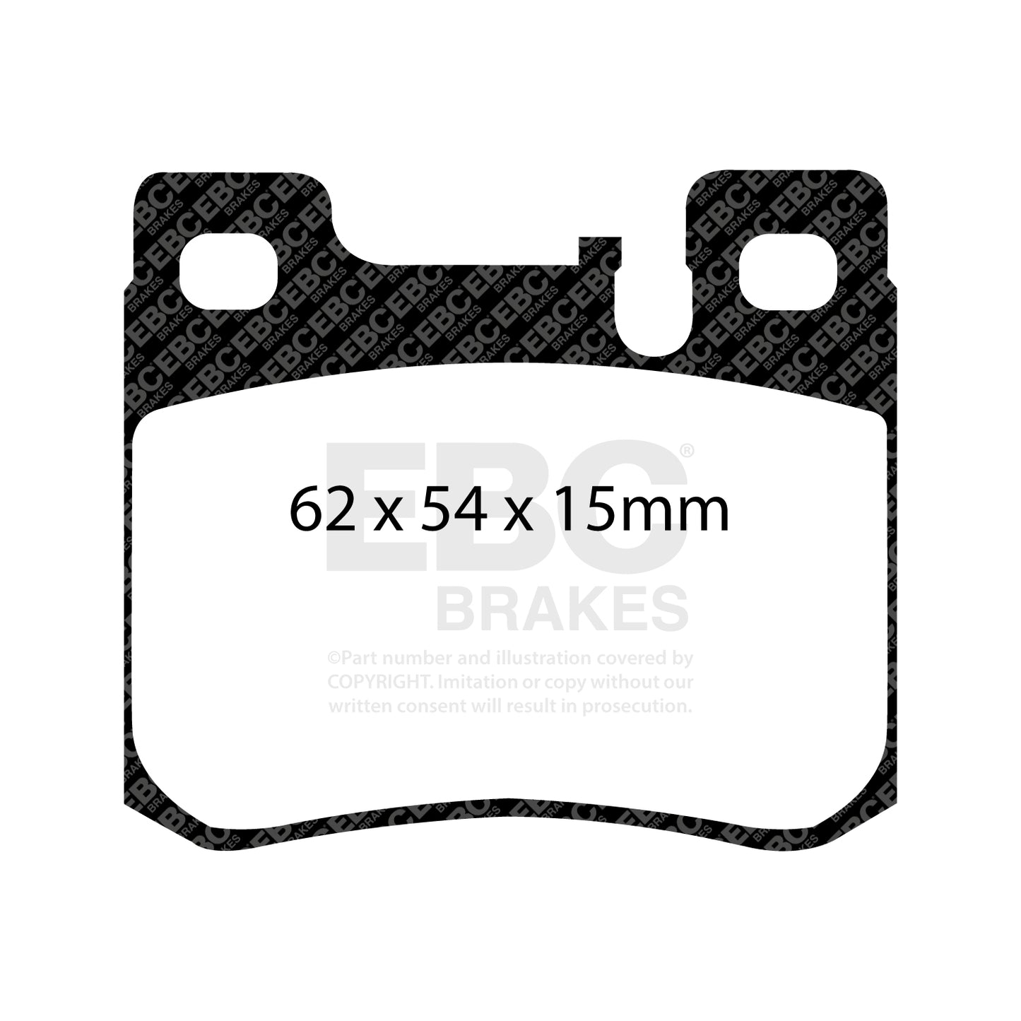 EBC Yellowstuff 4000 Series Street and Track Brake Pad Set (DP41026R)