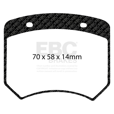 EBC Greenstuff 2000 Series Sport Brake Pad Set (DP2102)