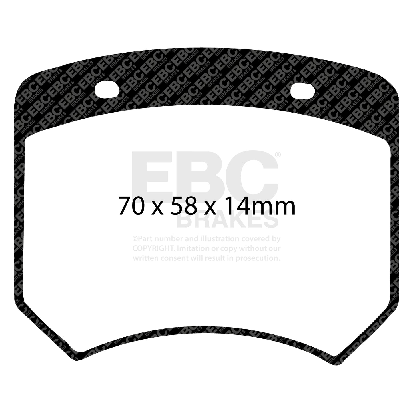 EBC Yellowstuff 4000 Series Street and Track Brake Pad Set (DP4102R)