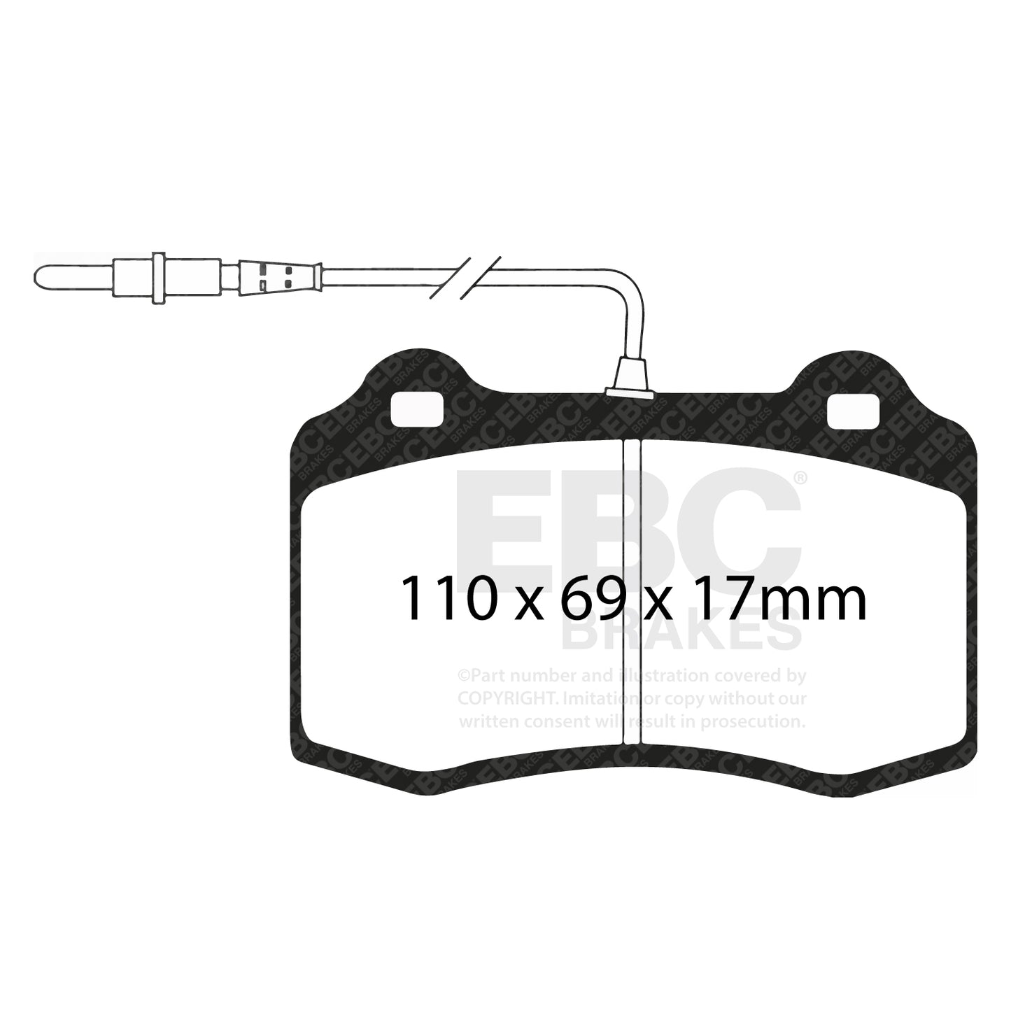 EBC Ultimax OE Replacement Brake Pad Set (DP1031/2)