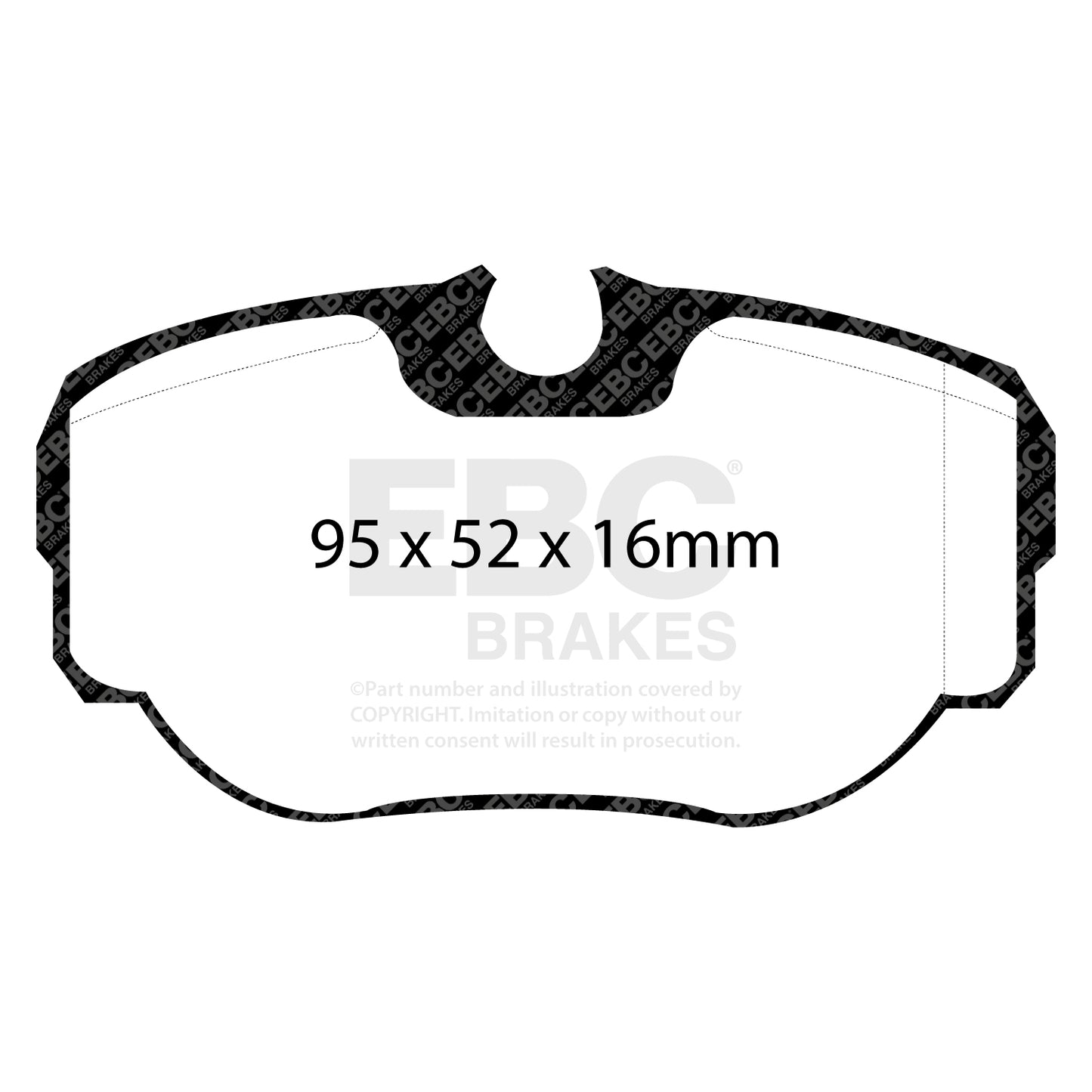 EBC Greenstuff 6000 Series Truck and SUV Brake Pad Set (DP61038)