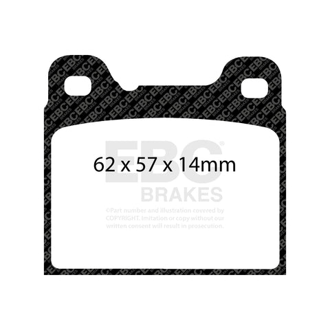 EBC Greenstuff 2000 Series Sport Brake Pad Set (DP21043)