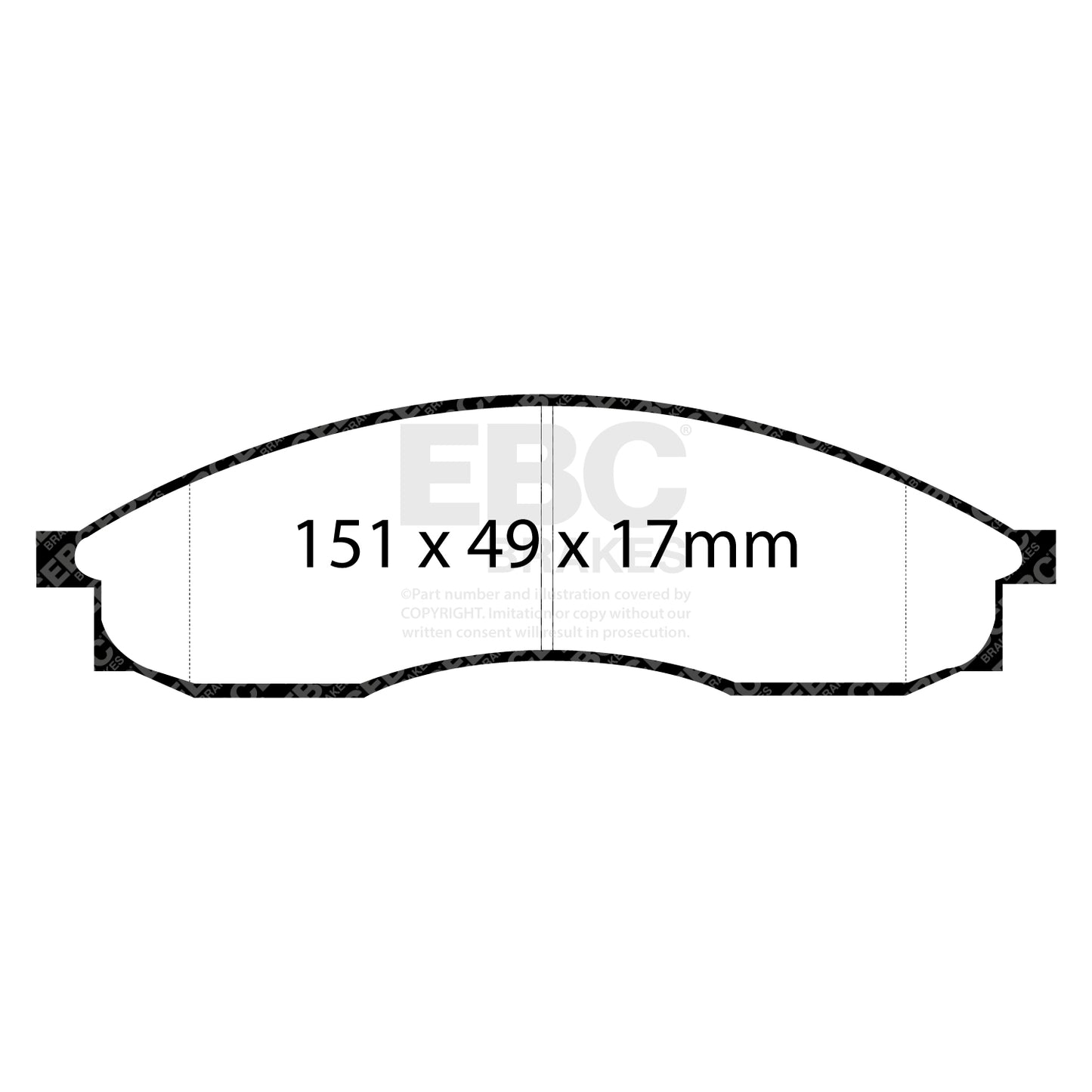 EBC Ultimax OE Replacement Brake Pad Set (DP1046)