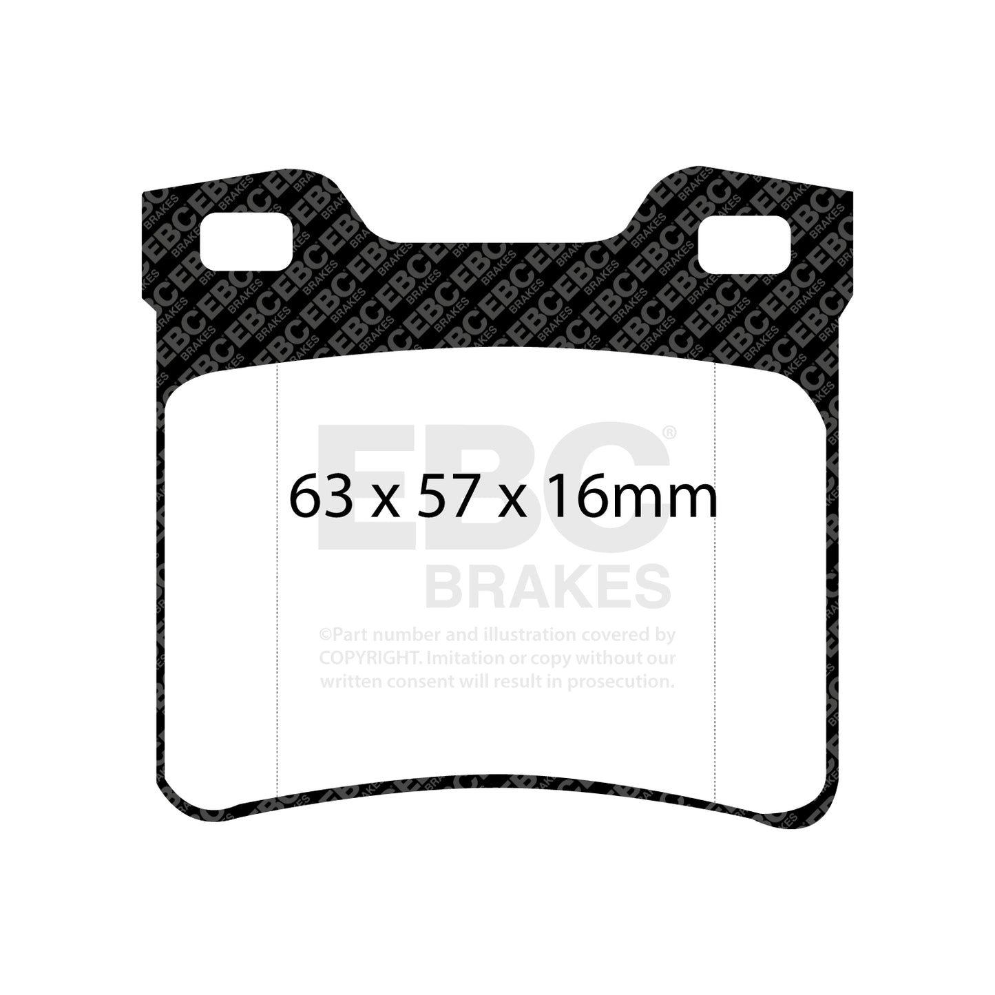 EBC Yellowstuff 4000 Series Street and Track Brake Pad Set (DP41048R)