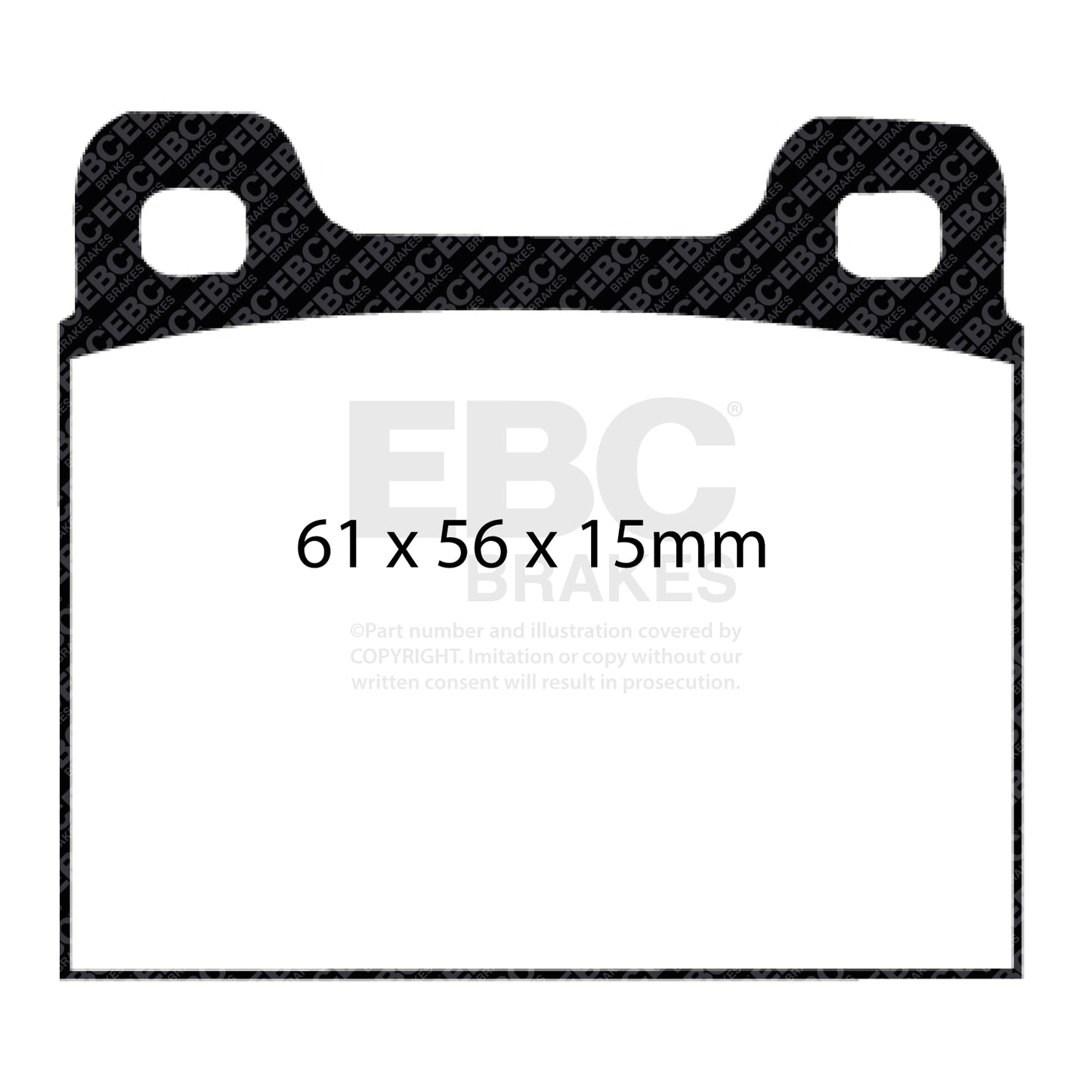 EBC Redstuff 3000 Series Sport Brake Pad Set (DP3104C)