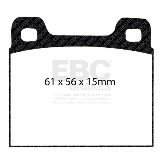 EBC Redstuff 3000 Series Sport Brake Pad Set (DP3104C)