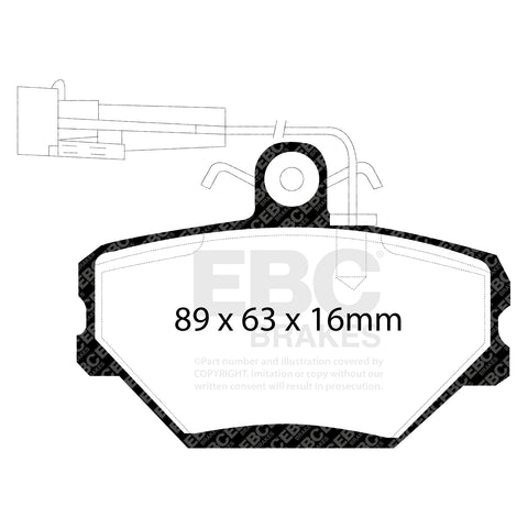 EBC Ultimax OE Replacement Brake Pad Set (DP1052)