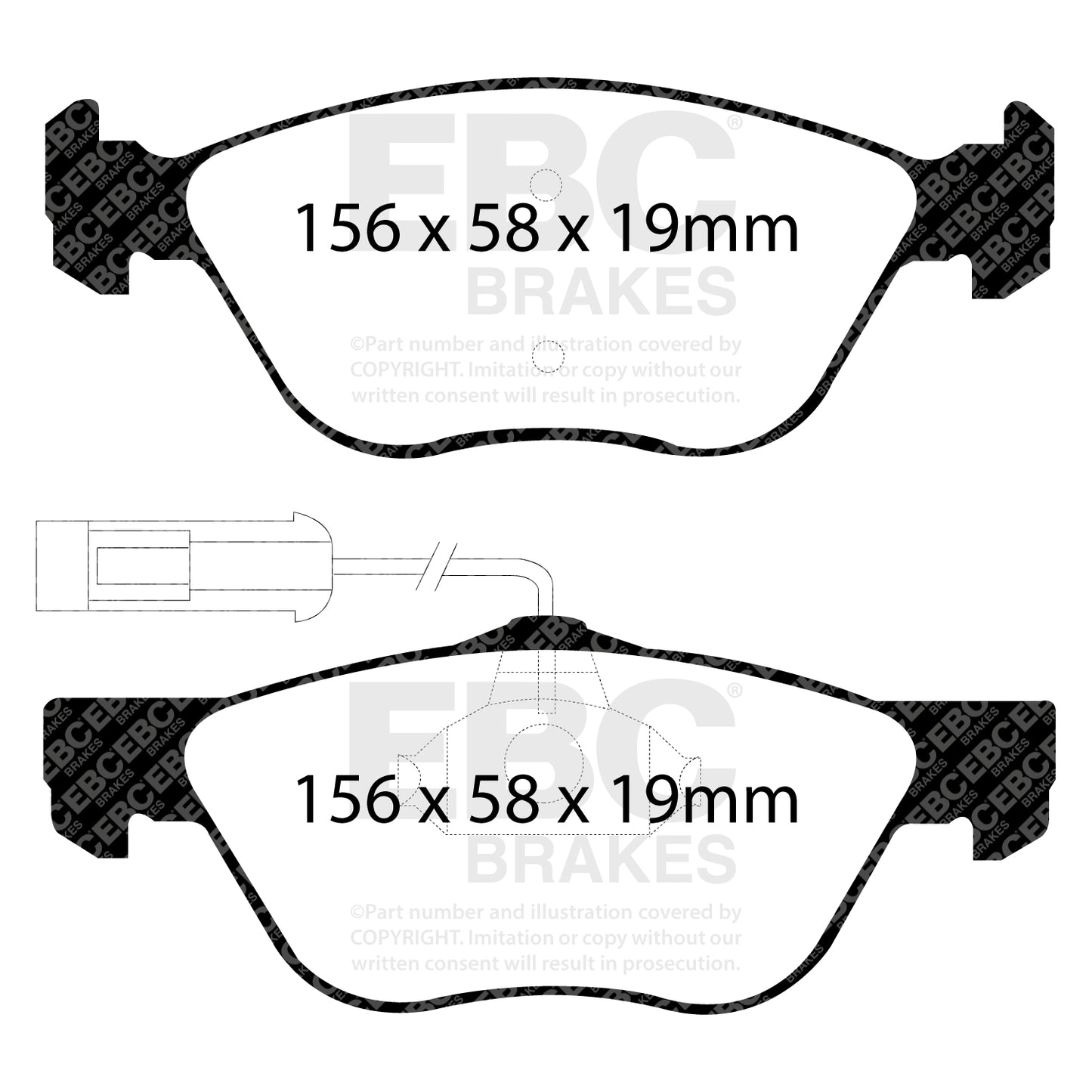 EBC Ultimax OE Replacement Brake Pad Set (DP1061)