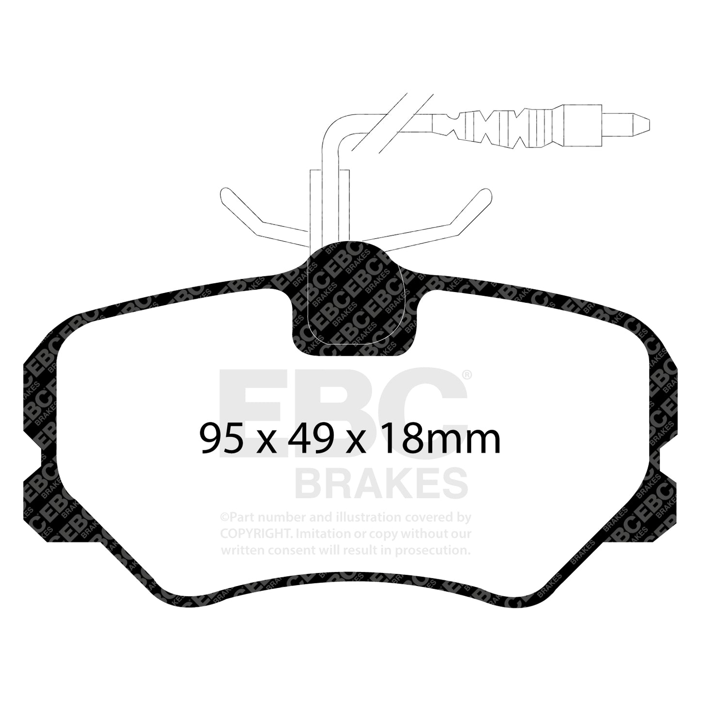 EBC Ultimax OE Replacement Brake Pad Set (DP1080)