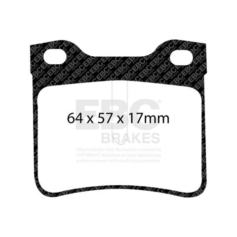 EBC Ultimax OE Replacement Brake Pad Set (DP1081)