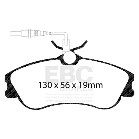 EBC Ultimax OE Replacement Brake Pad Set (DP1104)