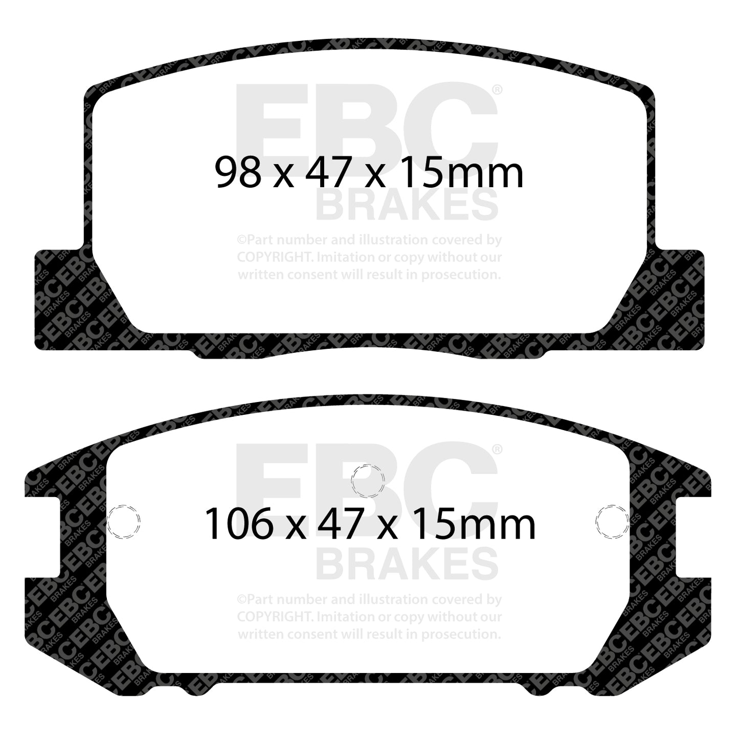 EBC Ultimax OE Replacement Brake Pad Set (DP1107)