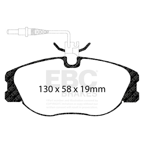 EBC Ultimax OE Replacement Brake Pad Set (DP1108)