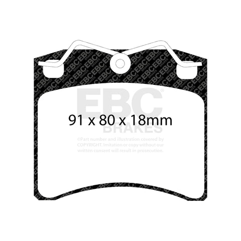 EBC Ultimax OE Replacement Brake Pad Set (DP1116)