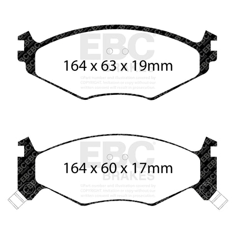 EBC Ultimax OE Replacement Brake Pad Set (DP1119)