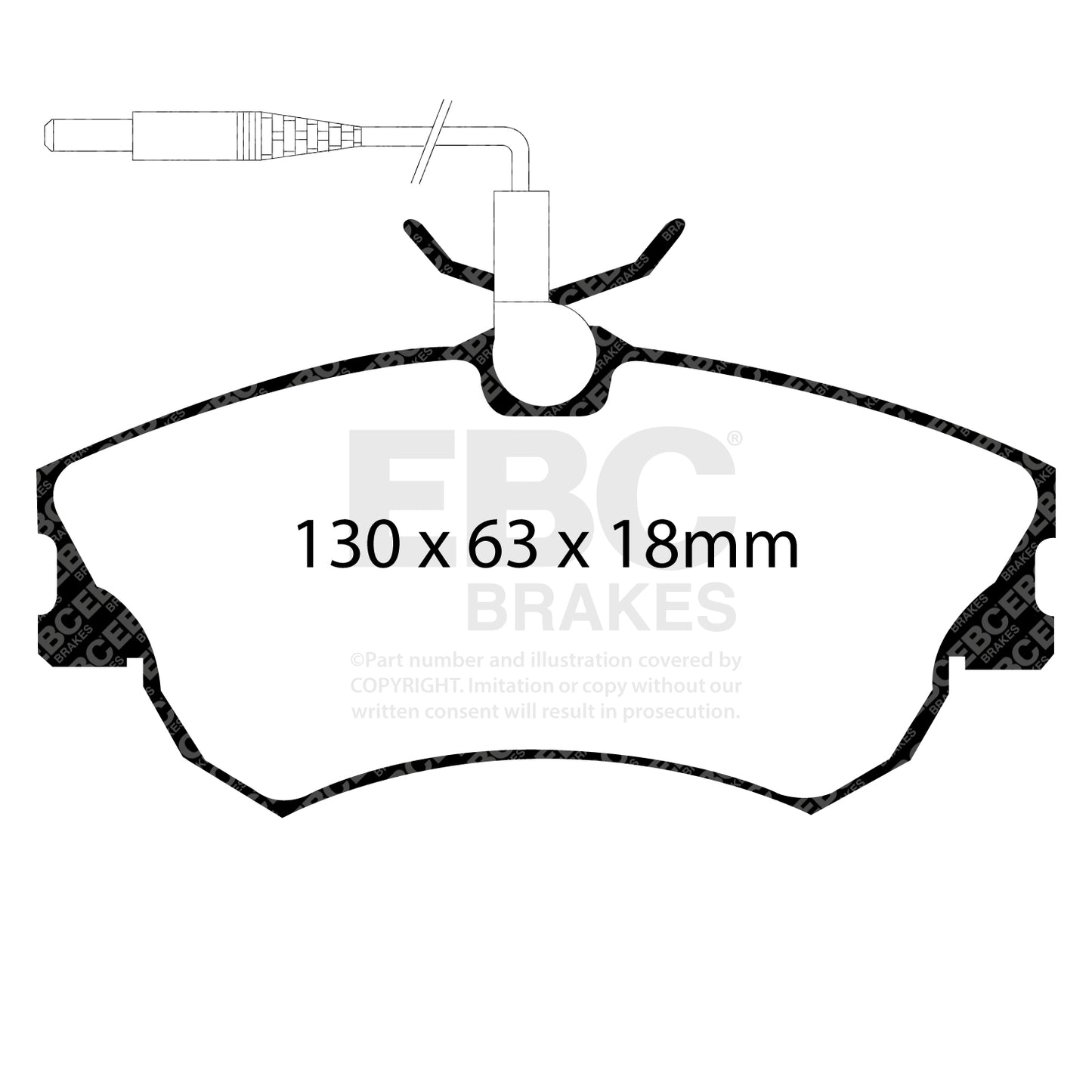 EBC Ultimax OE Replacement Brake Pad Set (DP1128)