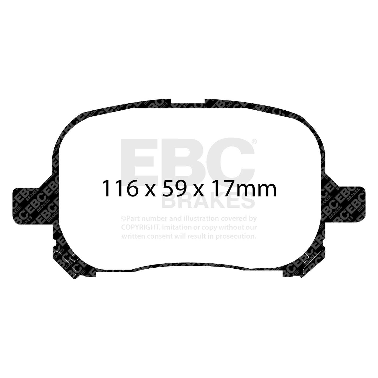 EBC Ultimax OE Replacement Brake Pad Set (DP1133)