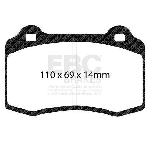 EBC Greenstuff 2000 Series Sport Brake Pad Set (DP21140)