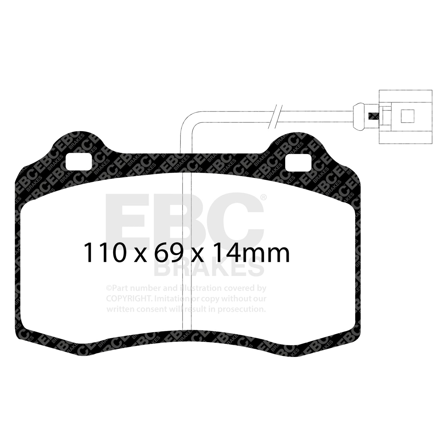 EBC Greenstuff 2000 Series Sport Brake Pad Set (DP21140/2)