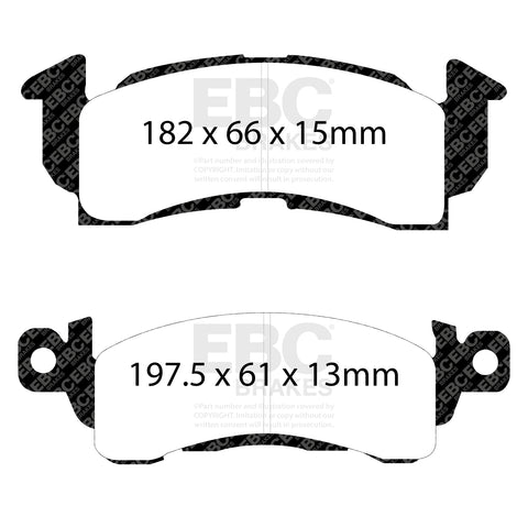 EBC Greenstuff 2000 Series Sport Brake Pad Set (DP21145)