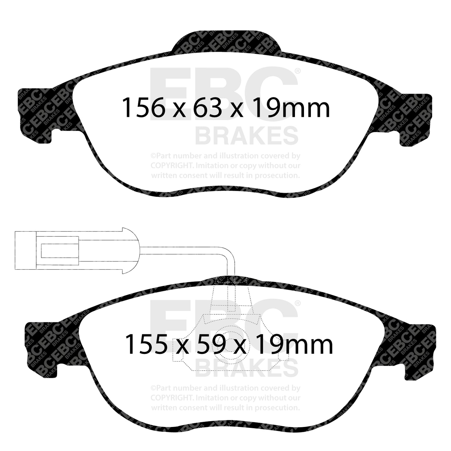 EBC Greenstuff 2000 Series Sport Brake Pad Set (DP21153)