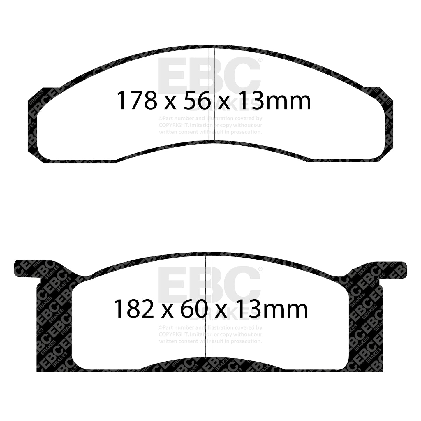 EBC Ultimax OE Replacement Brake Pad Set (DP1158)