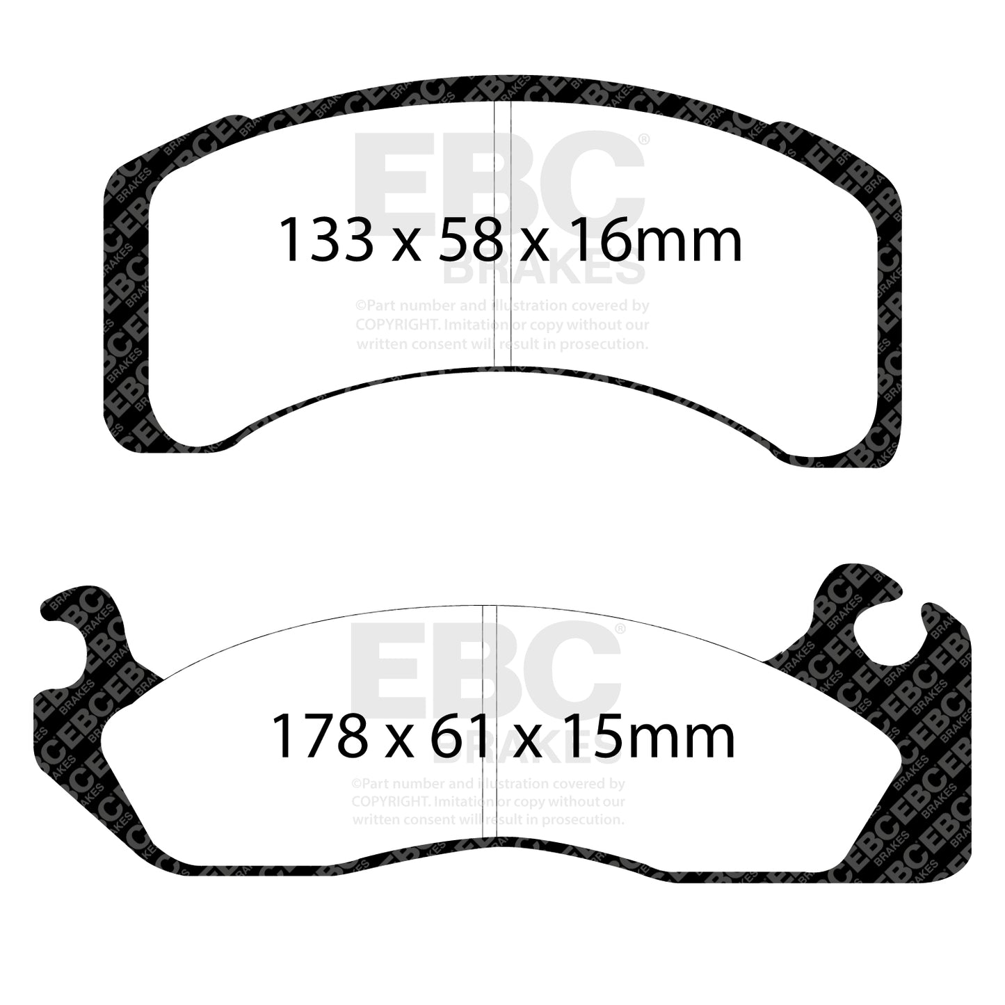 EBC Ultimax OE Replacement Brake Pad Set (DP1159)