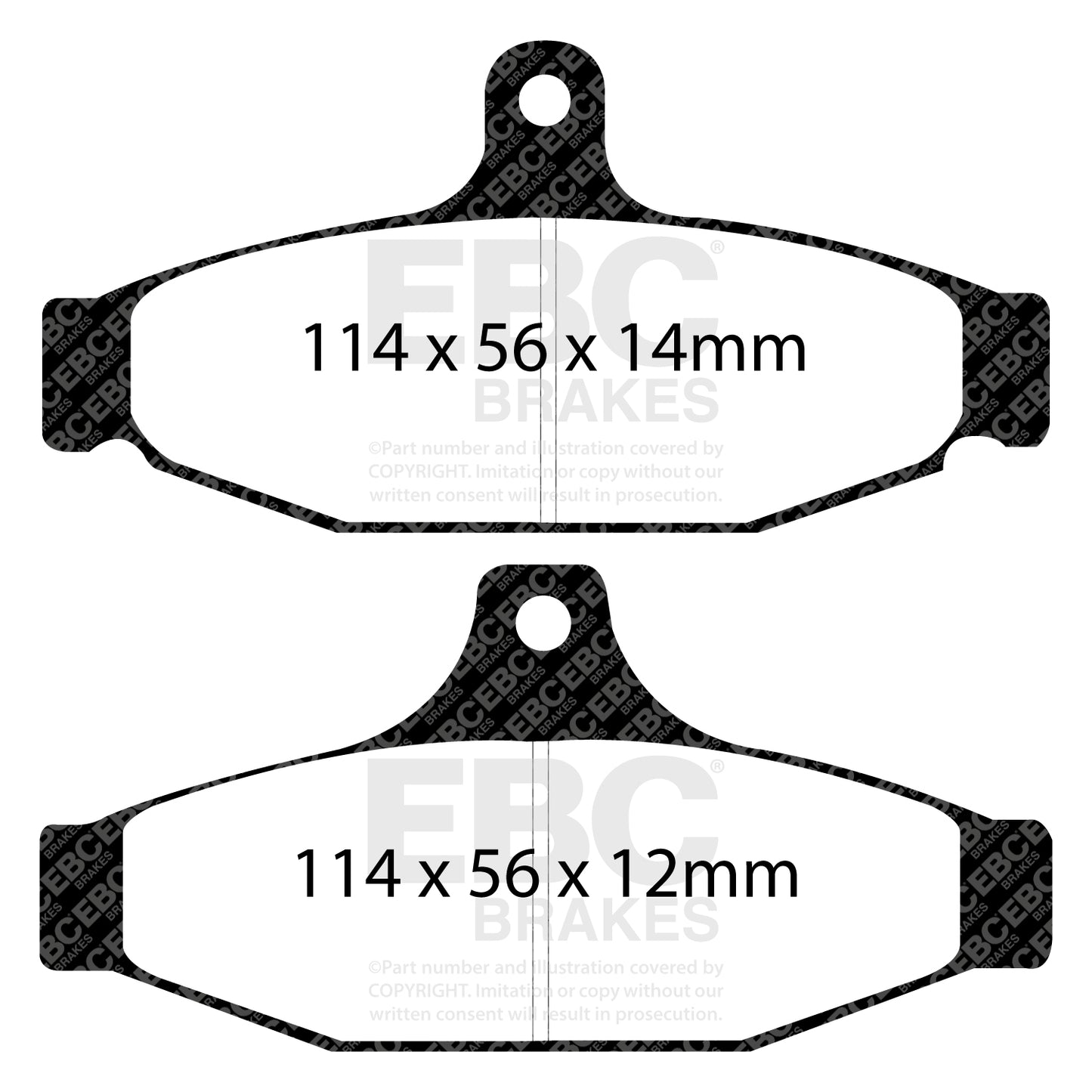 EBC Ultimax OE Replacement Brake Pad Set (DP1167)