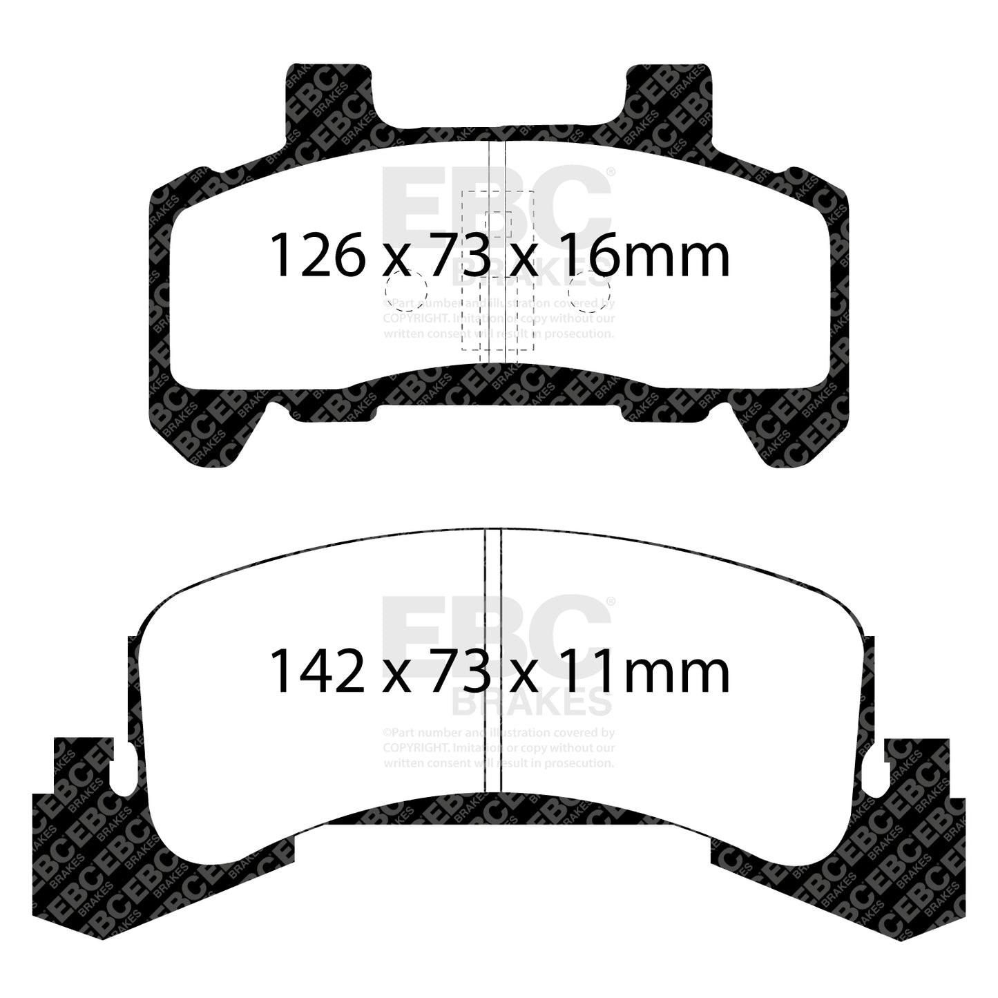 EBC Greenstuff 2000 Series Sport Brake Pad Set (DP21173)