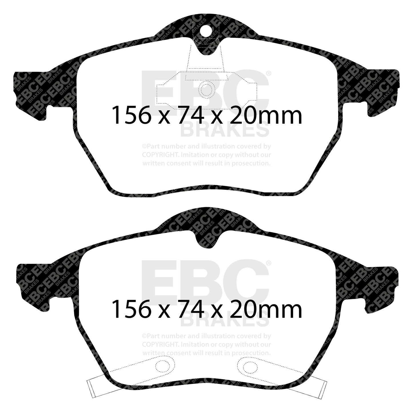 EBC Bluestuff NDX Trackday Brake Pad Set (DP51187NDX)