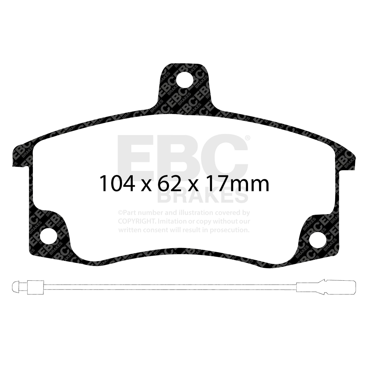 EBC Ultimax OE Replacement Brake Pad Set (DP1192)