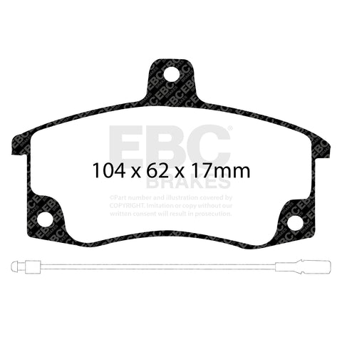 EBC Ultimax OE Replacement Brake Pad Set (DP1192)