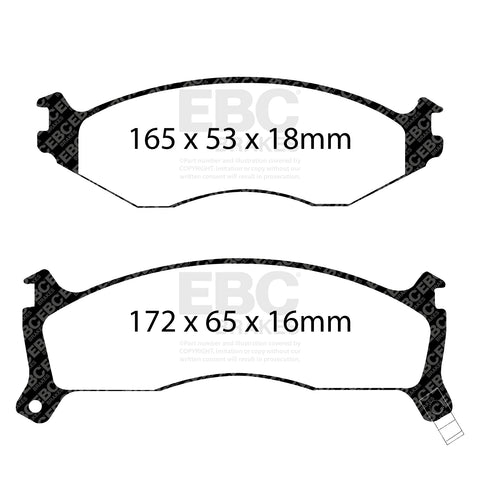 EBC Ultimax OE Replacement Brake Pad Set (DP1194)