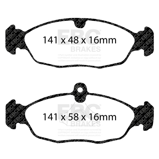 EBC Redstuff 3000 Series Sport Brake Pad Set (DP31198C)