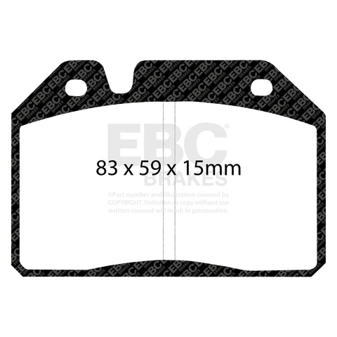 EBC Ultimax OE Replacement Brake Pad Set (DP121)