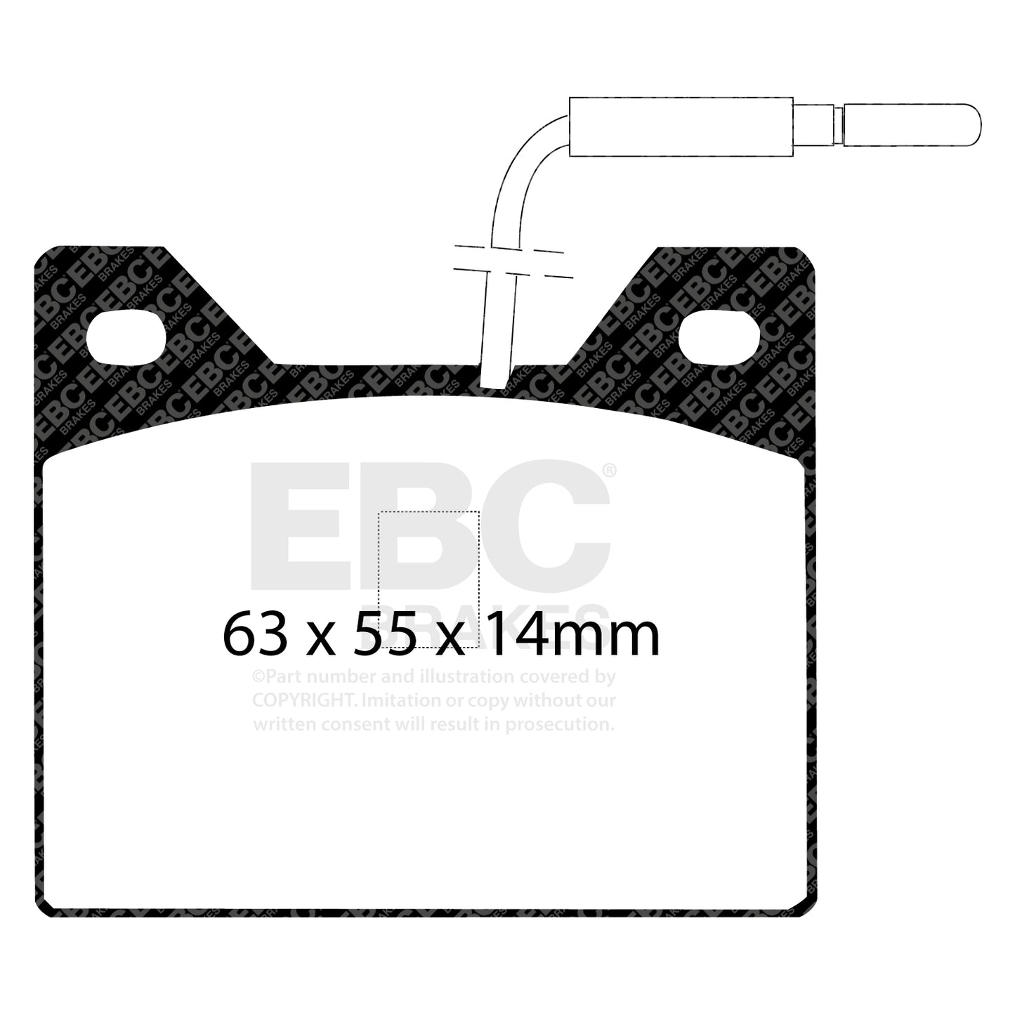 EBC Ultimax OE Replacement Brake Pad Set (DP122)