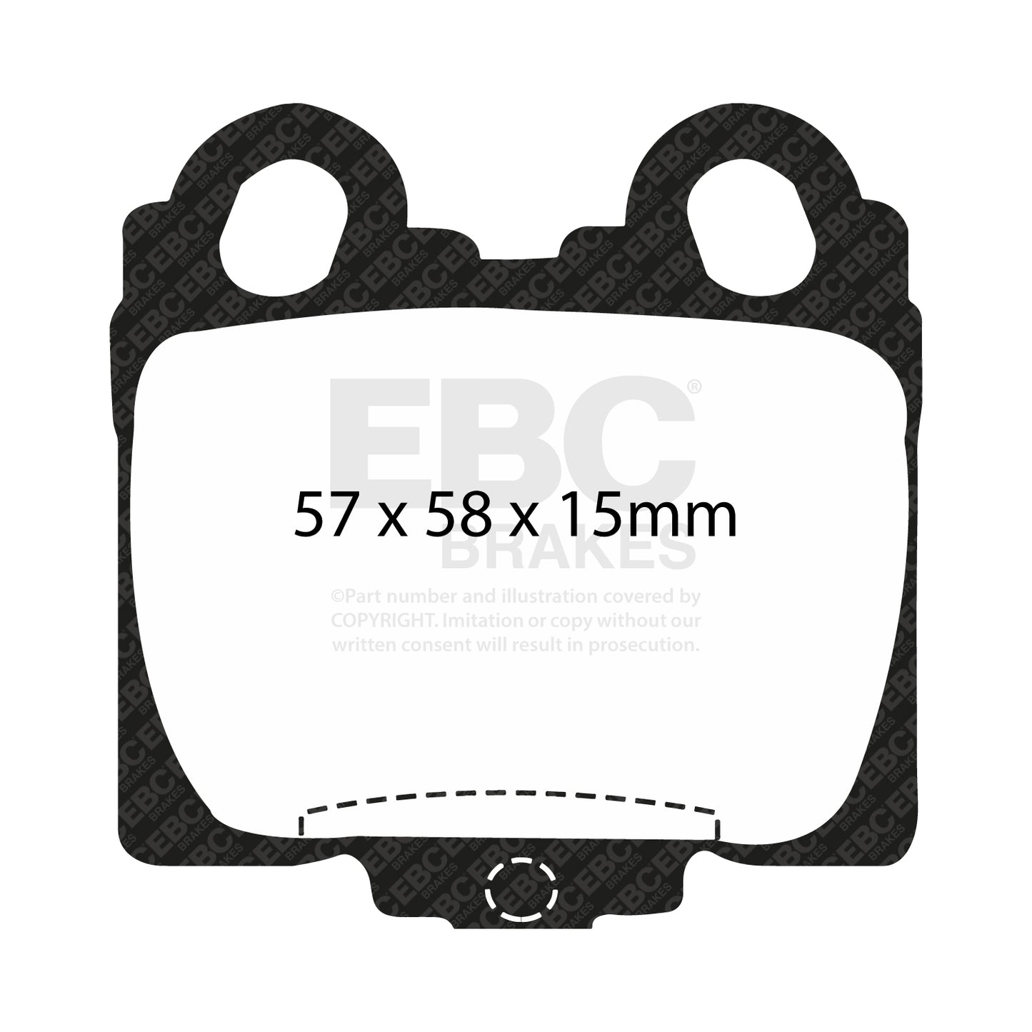 EBC Ultimax OE Replacement Brake Pad Set (DP1224)