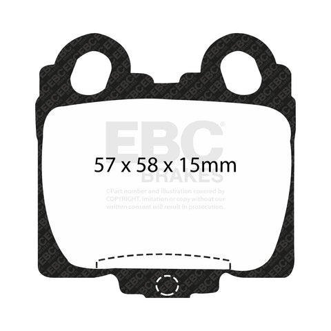 EBC Greenstuff 2000 Series Sport Brake Pad Set (DP21224)