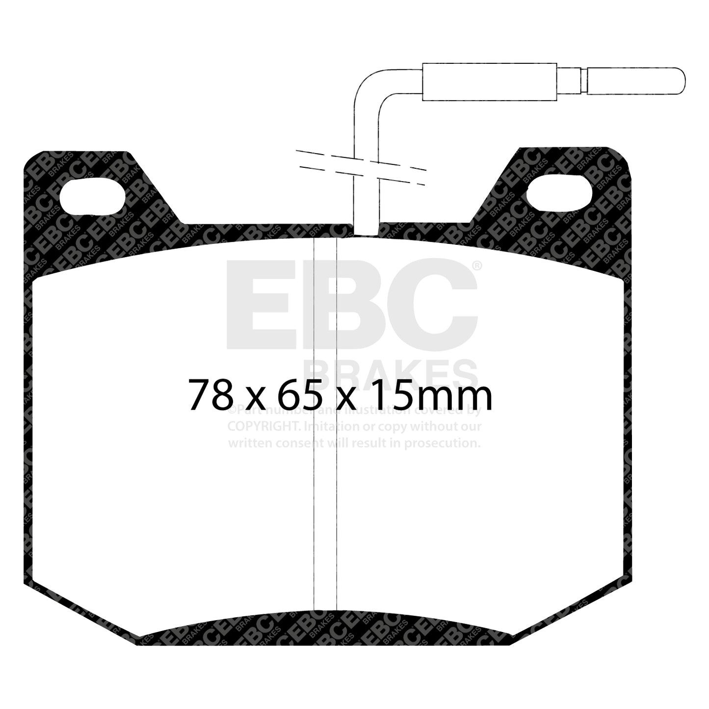 EBC Ultimax OE Replacement Brake Pad Set (DP123/3)