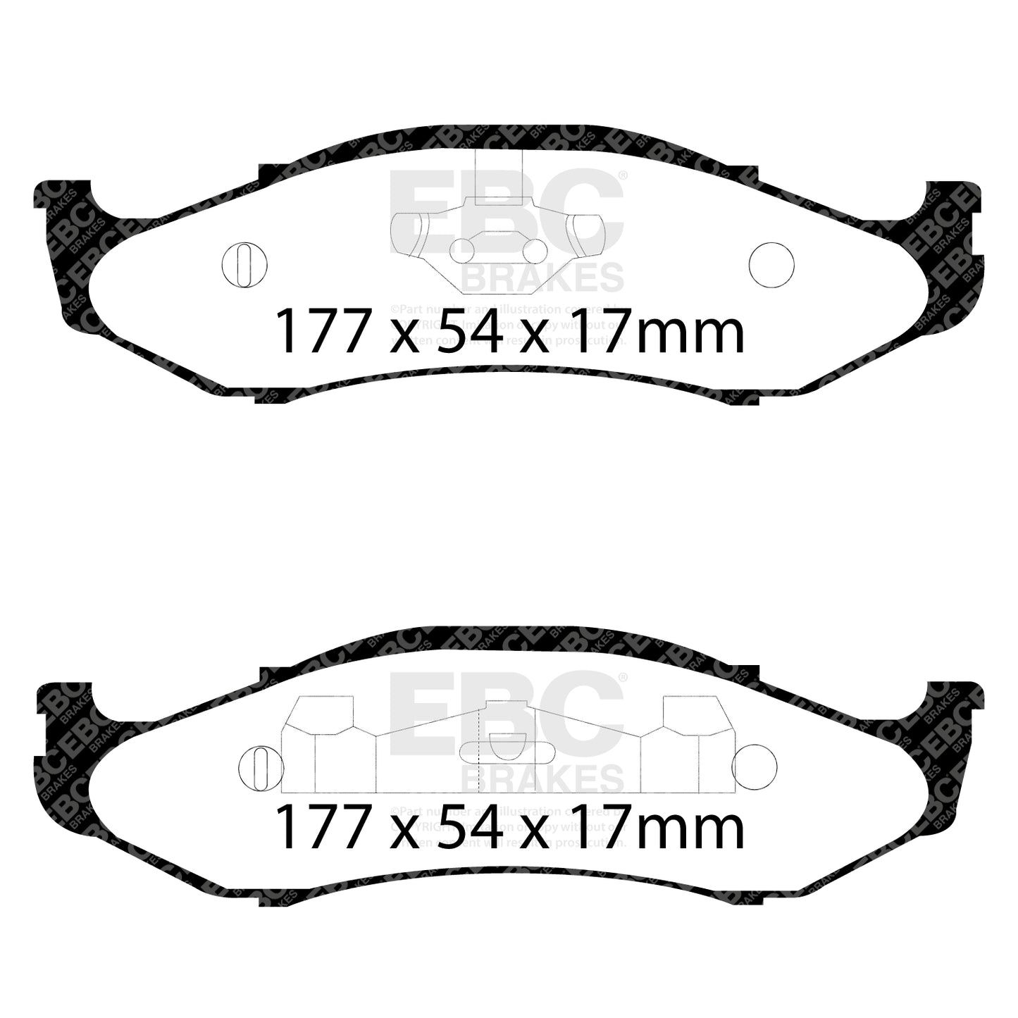 EBC Ultimax OE Replacement Brake Pad Set (DP1255)