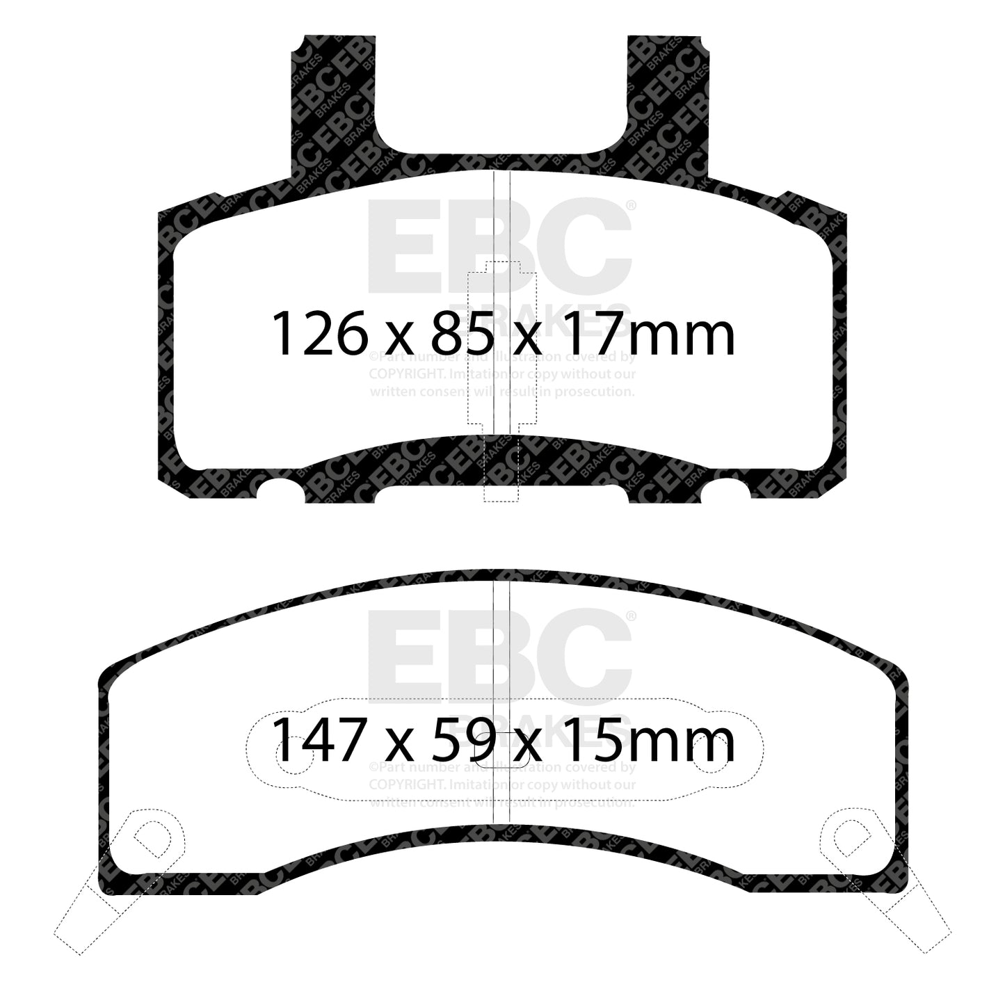 EBC Greenstuff 6000 Series Truck and SUV Brake Pad Set (DP61274)