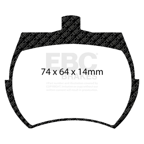 EBC Greenstuff 2000 Series Sport Brake Pad Set (DP2127)