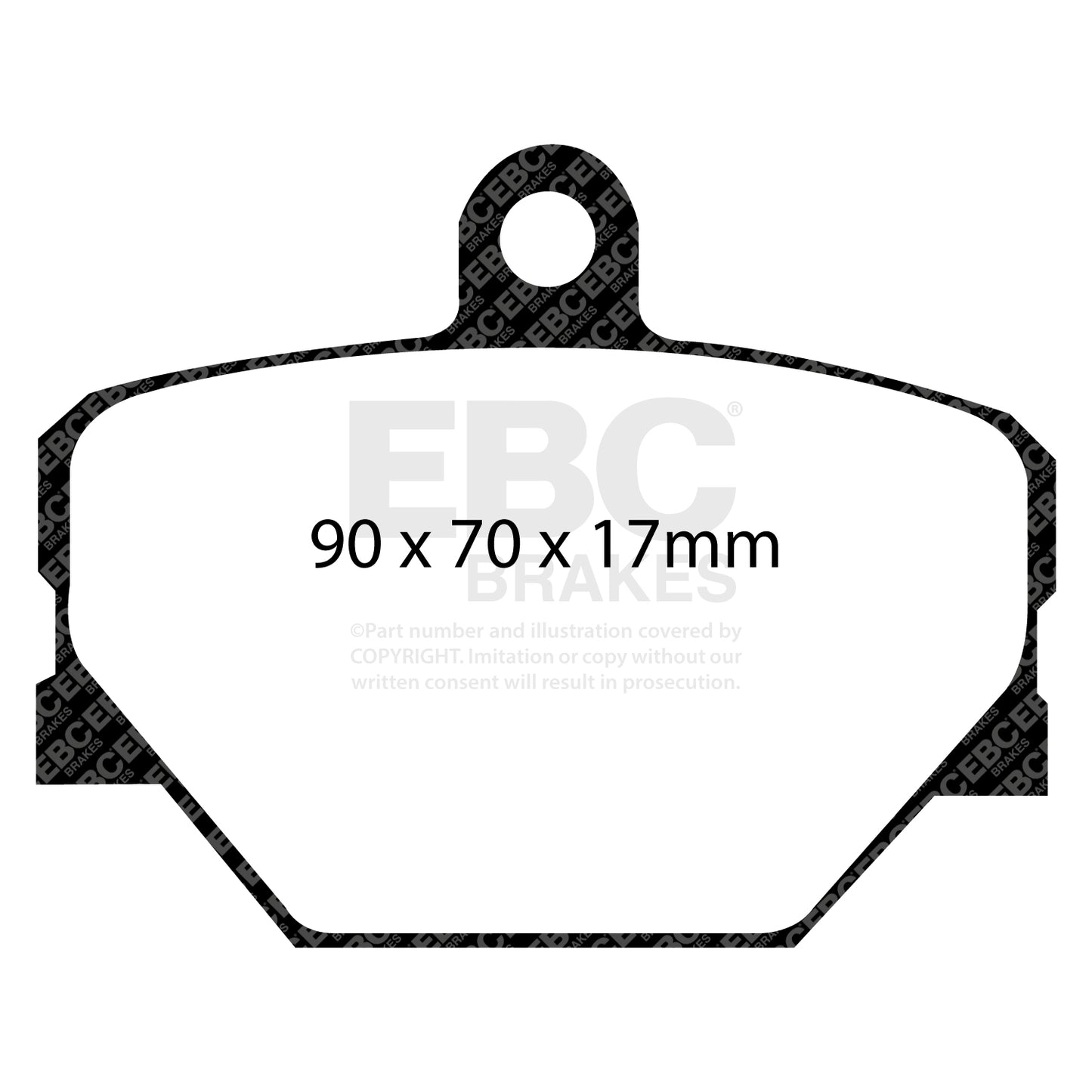 EBC Ultimax OE Replacement Brake Pad Set (DP1287)