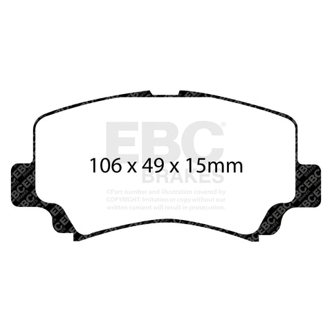 EBC Ultimax OE Replacement Brake Pad Set (DP1291)