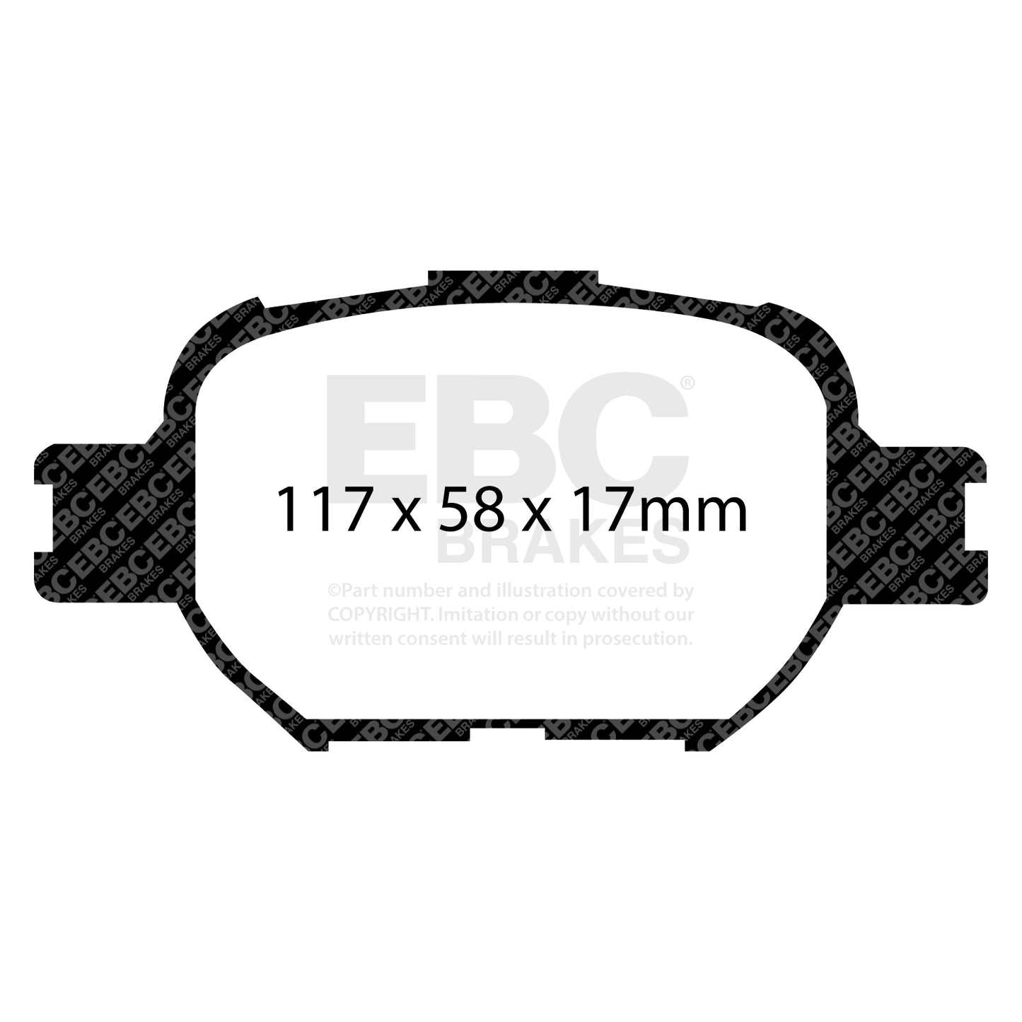 EBC Ultimax OE Replacement Brake Pad Set (DP1325)